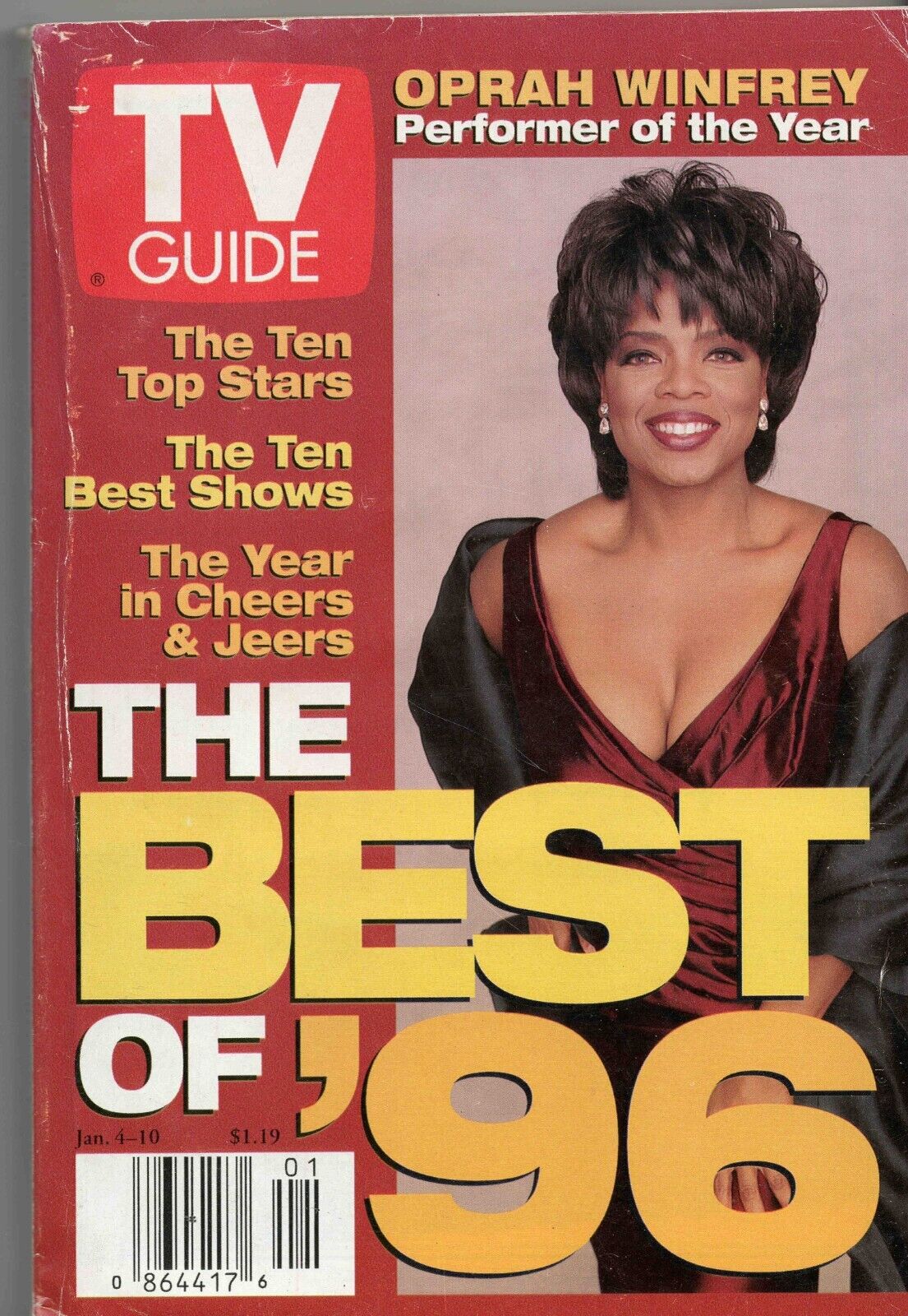 Jan 4 1997 TV Guide Magazine Best of 96 O Winfrey