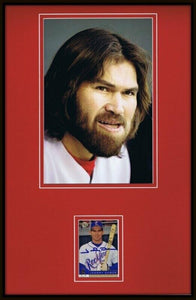 Johnny Damon Signed Framed 11x17 Photo Display JSA Red Sox 