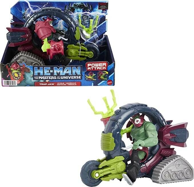 NEW SEALED 2022 He-Man and The Masters of the Universe Trap Jaw Cycle + Figure