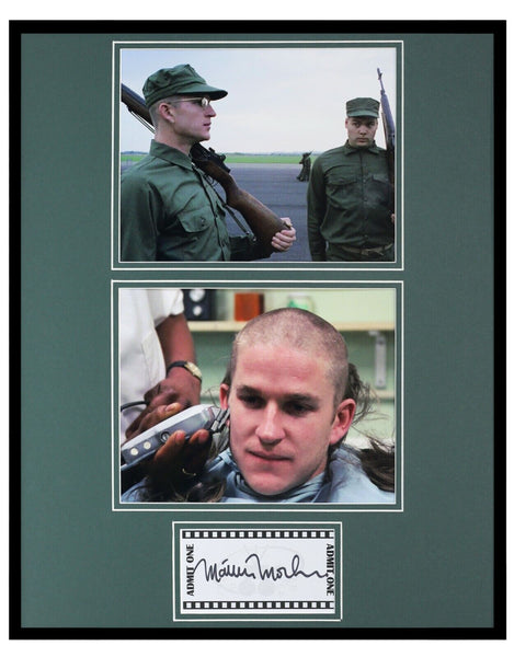 Matthew Modine Signed Framed 16x20 Photo Set Full Metal Jacket 