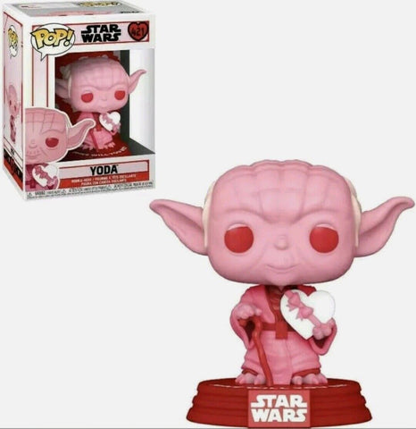 NEW SEALED Funko Pop Figure Star Wars Valentines Day Yoda w/ heart