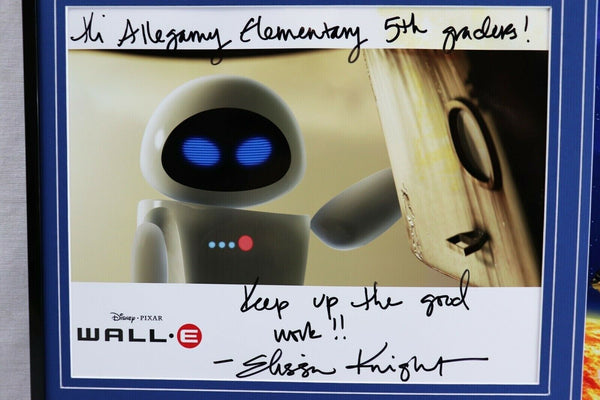 Elissa Knight Signed Framed 16x20 Wall E Photo Poster Set Inscribed to Classroom