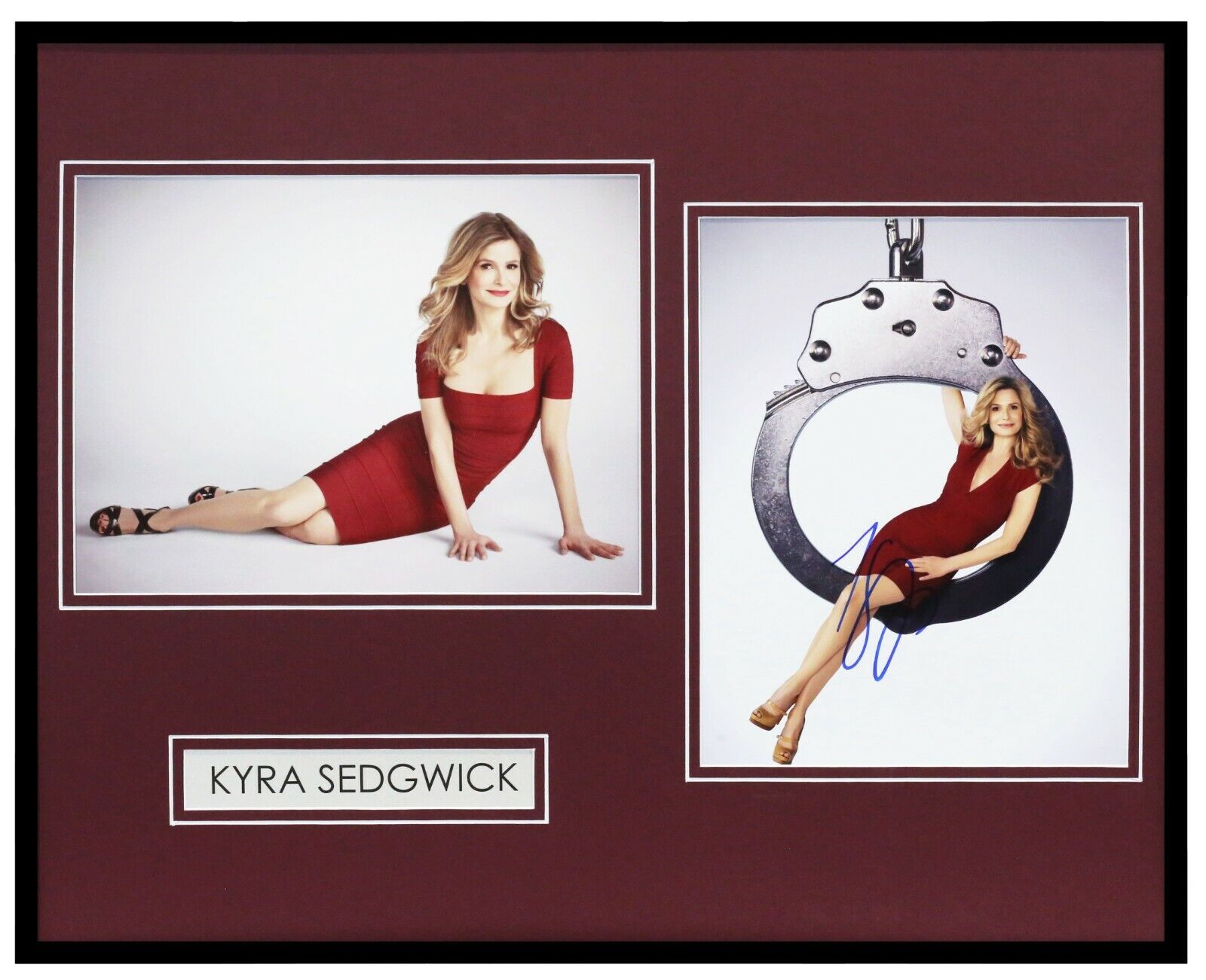 Kyra Sedgwick Signed Framed 16x20 Photo Set The Closer