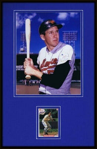 Brooks Robinson Signed Framed 11x17 Photo Display Orioles MLBPA 