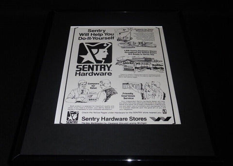 1981 Sentry Hardware Stores 11x14 Framed ORIGINAL Vintage Advertisement 