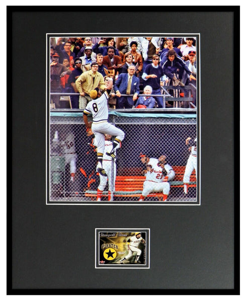 Willie Stargell 16x20 Framed Game Used Memorabilia & Photo Display Pirates