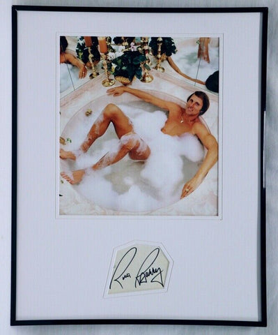 Rick Barry Signed Framed 16x20 Photo Poster Display in bathtub Warriors