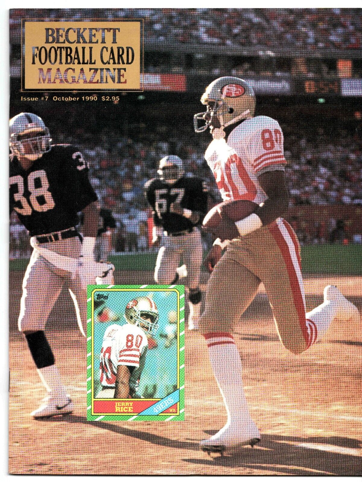 Beckett Football Card Magazine #7 VINTAGE 1990 Jerry Rice 49ers