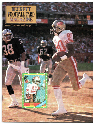 Beckett Football Card Magazine #7 VINTAGE 1990 Jerry Rice 49ers