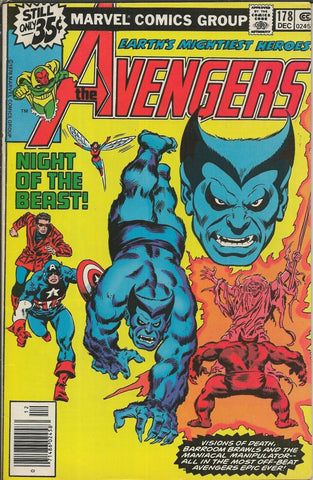 Avengers #178 ORIGINAL Vintage 1978 Marvel Comics Beast