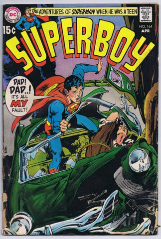 Superboy #164 ORIGINAL Vintage 1970 DC Comics  