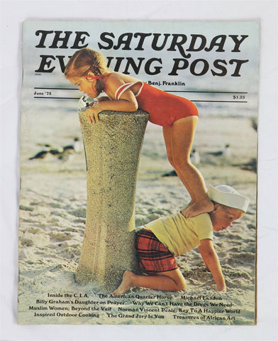 ORIGINAL Vintage June 1975 Saturday Evening Post Magazine Michael Landon