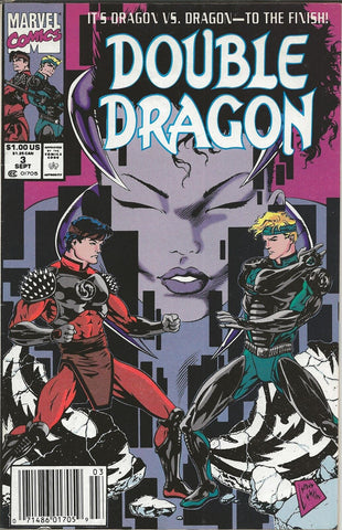 Double Dragon #3 ORIGINAL Vintage 1991 Marvel Comics 