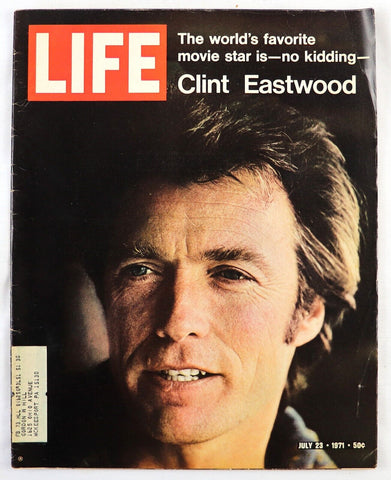 ORIGINAL Vintage July 23 1971 Life Magazine Clint Eastwood