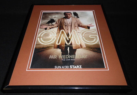 American Gods 2017 Framed 11x14 ORIGINAL Advertisement Ian McShane Mr Wednesday