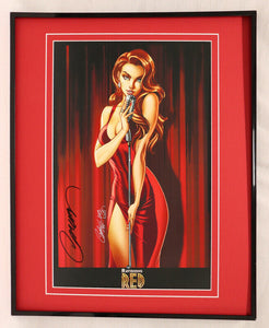 J Scott Campbell Signed Framed 16x20 Ravishing Red Poster Display GGA JSC