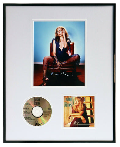 Leann Rimes Signed Framed 16x20 Blue CD & Photo Display JSA