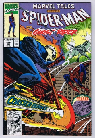 Marvel Tales #256 ORIGINAL Vintage 1991 Marvel Comics Spiderman Ghost Rider