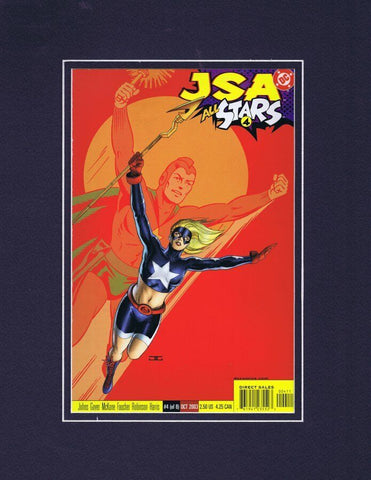 JSA All Stars #4 DC Framed 11x14 Repro Cover Display 