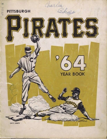 ORIGINAL Vintage 1964 Pittsburgh Pirates Yearbook Roberto Clemente