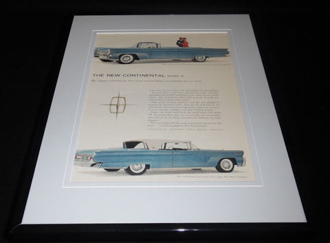 1958 Continental Mark III Framed 11x14 ORIGINAL Vintage Advertisement