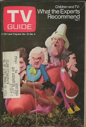 ORIGINAL Vintage November 29, 1969 TV Guide Bonanza Cast