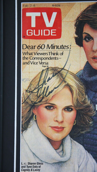 Cagney & Lacey Dual Signed Framed Photo Display Sharon Gless Tyne Daly