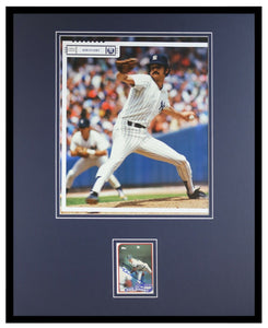 Ron Guidry Signed Framed 16x20 Photo Display Yankees