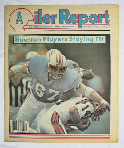  VINTAGE Oct 1982 Houston Oiler Report Magazine 