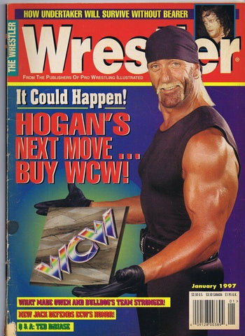 ORIGINAL Vintage January 1997 The Wrestler Magazine Hulk Hogan Ted Dibiase