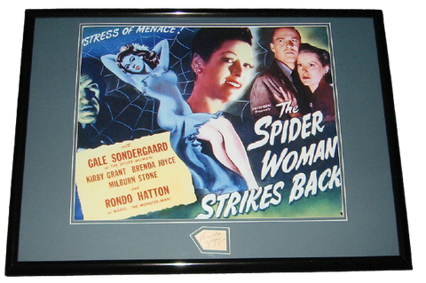 Brenda Joyce Spider Woman Strikes Back Signed Framed 20x28 Poster Display 