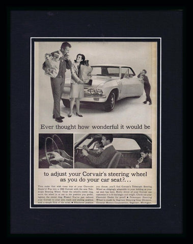 1966 Chevrolet Corvair Framed 11x14 ORIGINAL Vintage Advertisement 