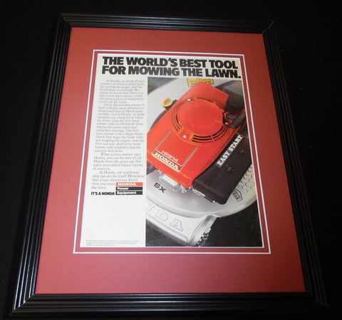 1987 Honda Lawnmower 11x14 Framed ORIGINAL Vintage Advertisement 