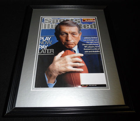 Johnny Unitas Framed ORIGINAL 2001 Sports Illustrated Cover Colts Louisville