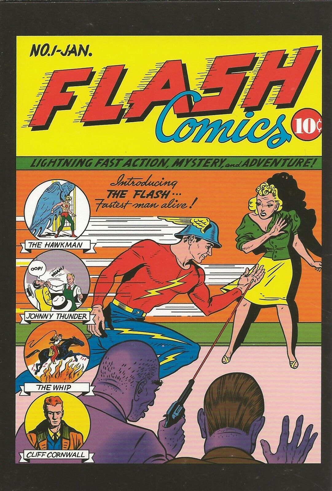 Flash Comics #1 4x5" Cover Postcard 2010 DC Comics