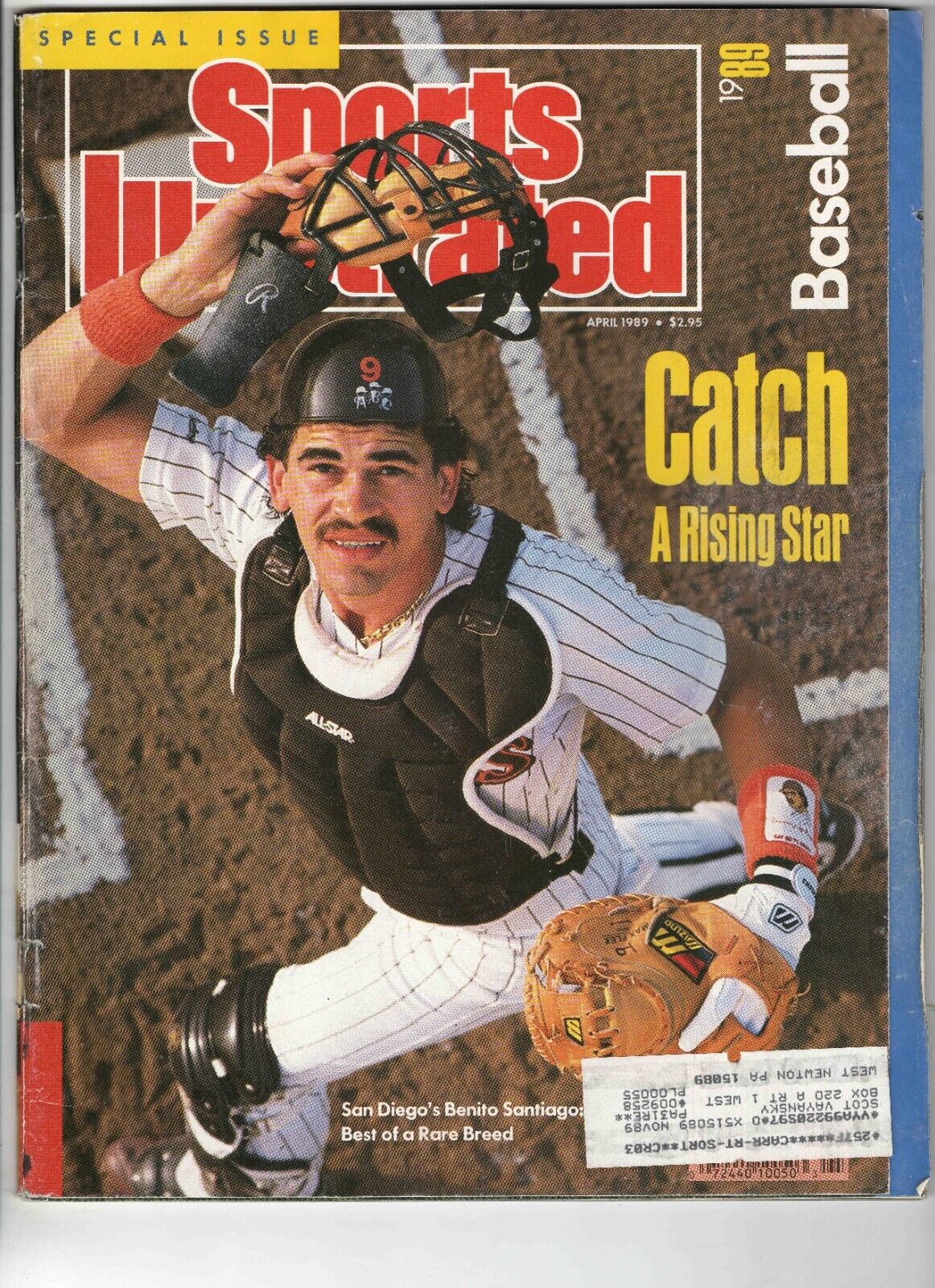 Apr 1989 Sports Illustrated Magazine Benito Santiago Padres