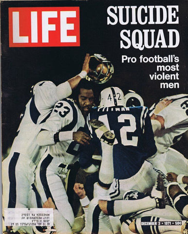 ORIGINAL Vintage Life Magazine December 3 1971 Baltimore Colts NY Jets