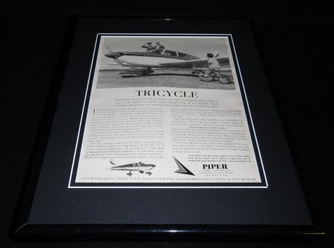 1966 Piper Airplanes Framed 11x14 ORIGINAL Vintage Advertisement 