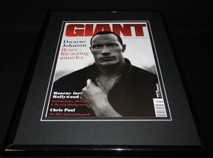 Dwayne Johnson Framed 11x14 ORIGINAL 2009 Giant Magazine Cover