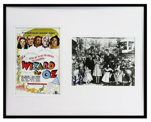 Jerry Maren Signed Framed 16x20 Photo Poster Set Wizard of Oz