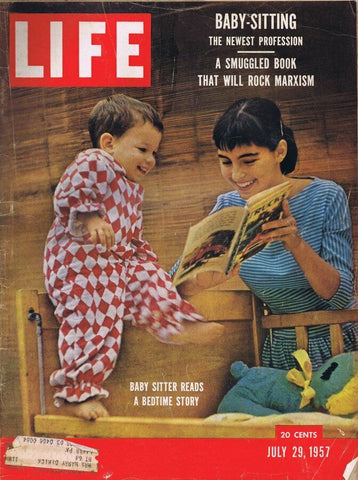 ORIGINAL Vintage Life Magazine July 29 1957 Baby Sitter