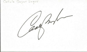 Carole Bayer Sager Signed Vintage 3x5 Index Card