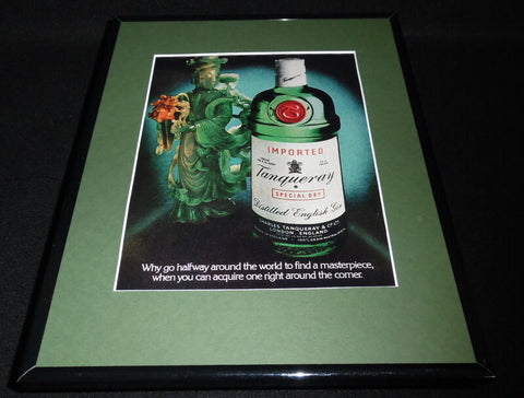 1982 Tanqueray Gin Framed 11x14 ORIGINAL Vintage Advertisement 