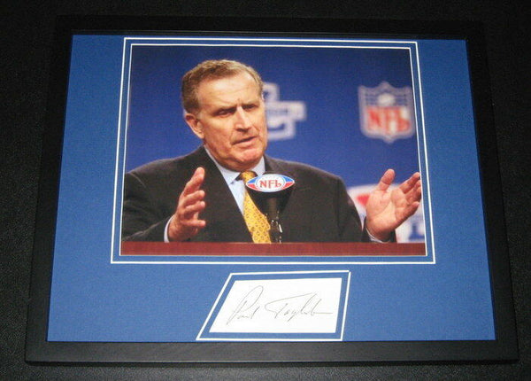 Paul Tagliabue Signed Framed 11x14 Photo Display JSA NFL Commissioner 