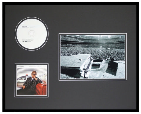 Elton John Framed 16x20 Songs From the West Coast CD & Photo Display 