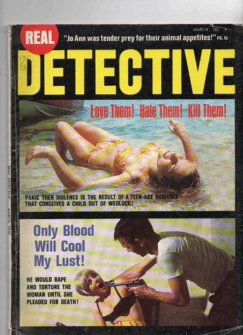 VINTAGE Mar 1970 Real Detective Magazine GGA