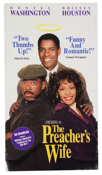 The Preachers Wife VINTAGE SEALED VHS Cassette Whitney Houston Denzel Washington