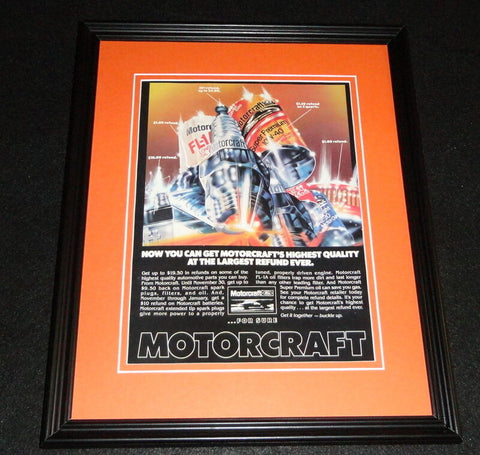 1982 Motorcraft Framed 11x14 ORIGINAL Advertisement