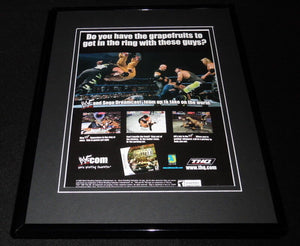 2000 WWF Royal Rumble Sega Dreamcast Framed 11x14 ORIGINAL Advertisement