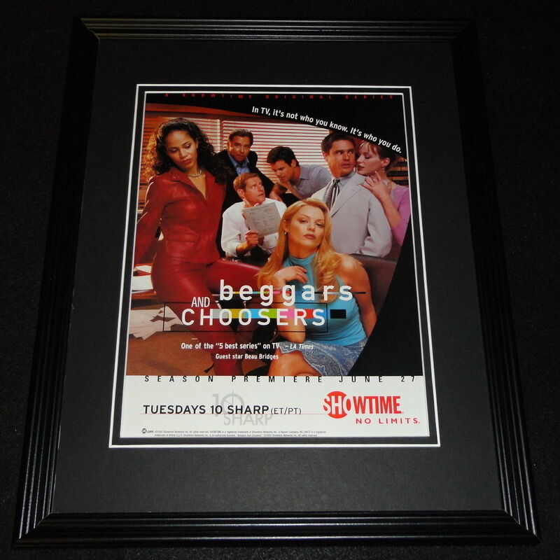 Beggars and Choosers 2000 Framed 11x14 ORIGINAL Advertisement Charlotte Ross